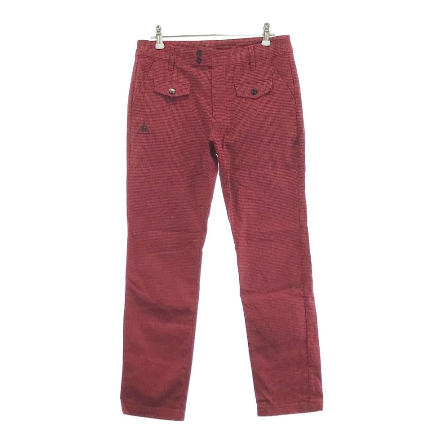 le coq sportif ゴルフパンツ 千鳥柄レッド le coq sportif GOLF（ルコックスポルティフ ゴルフ） LECOQ GOLF