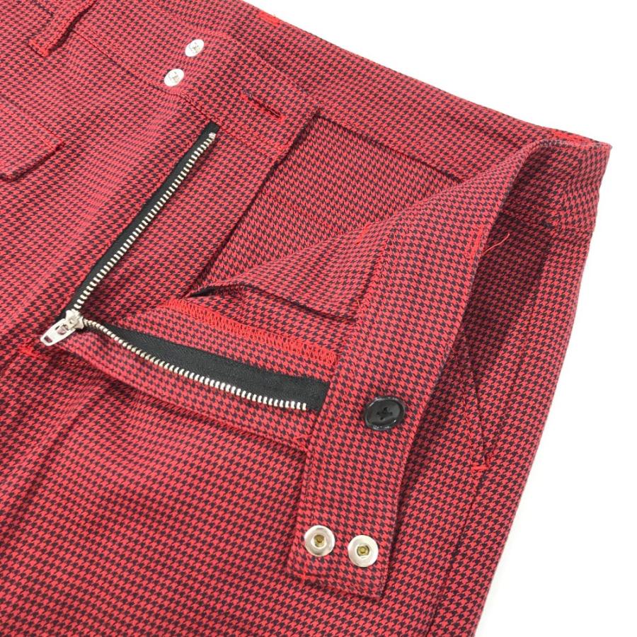 le coq sportif ゴルフパンツ 千鳥柄レッド le coq sportif GOLF（ルコックスポルティフ ゴルフ） LECOQ GOLF