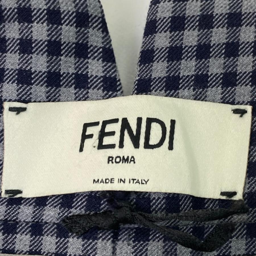 FENDI（フェンディ） パンツ ギンガムチェック ネイビー系 42 