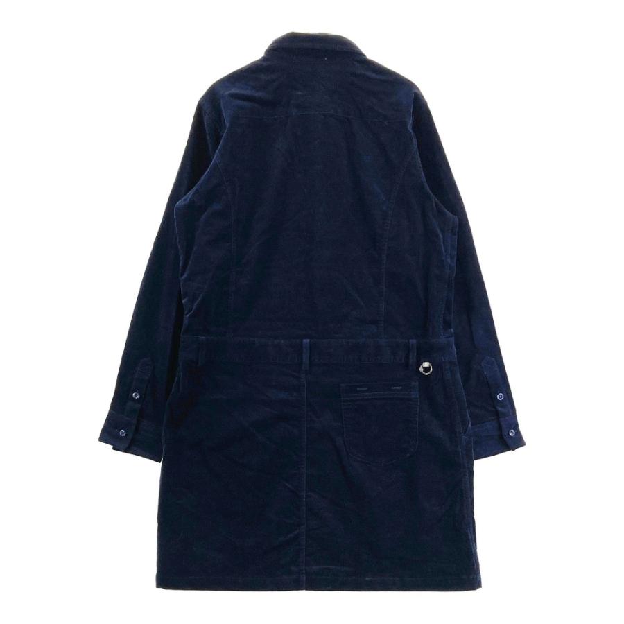 MUNSING WEAR マンシングウェア コーデュロイ 長袖ワンピース ネイビー 