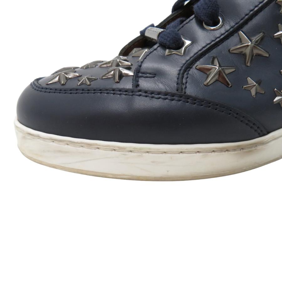 JIMMY CHOO（ジミーチュウ） ハイカットスニーカー レザー スター 