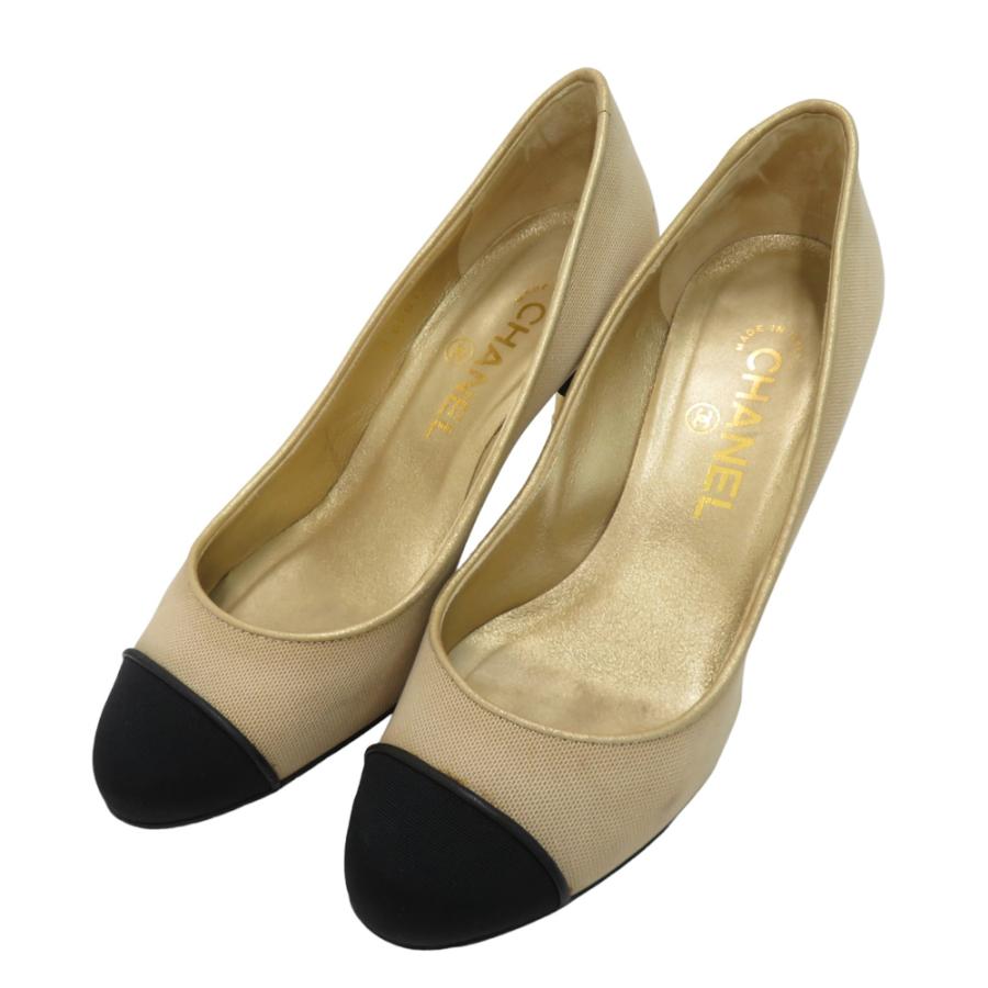 CHANEL シャネル パンプス バイカラー レディース ベージュ CHANEL（シャネル） パンプス バイカラー ベージュ系 36 レディース