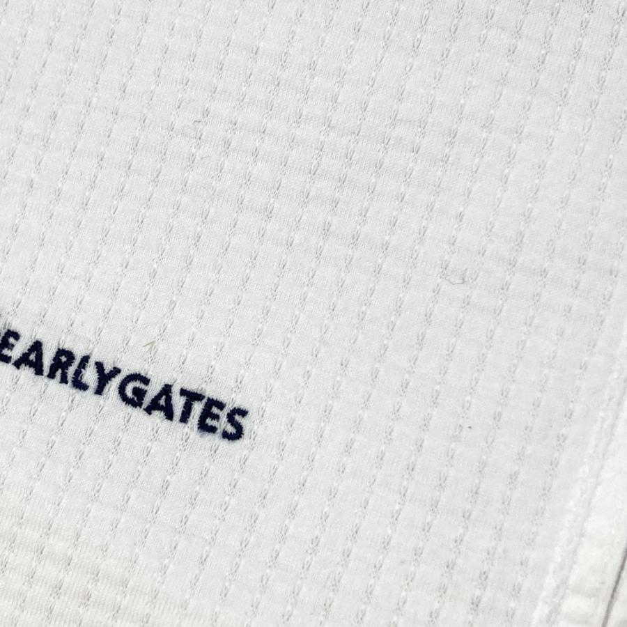 PEARLY GATES パーリーゲイツ ハーフジップ 半袖Tシャツ ホワイト系 1