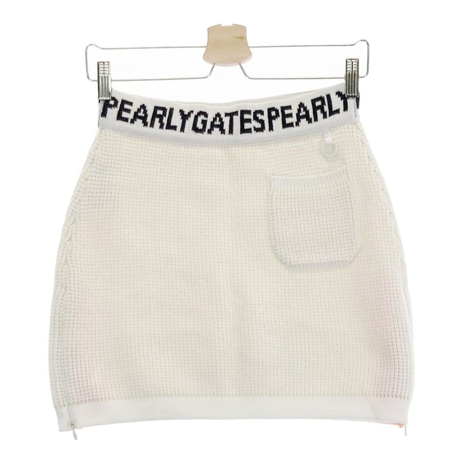 PEARLY GATES（パーリーゲイツ） ニットスカート ホワイト系 0 ゴルフ