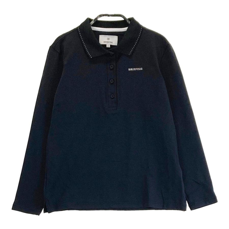 BRIEFING GOLF ブリーフィング 長袖ポロシャツ ネイビー系 S ゴルフ 