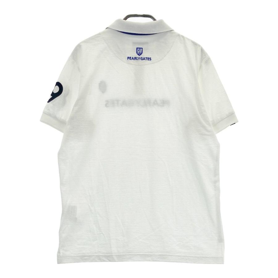 未使用級 パーリーゲイツ 半袖ポロシャツ ゴルフウェアサイズ4 白M相当 PEARLY GATES パーリーゲイツ 半袖ポロシャツ ホワイト系 4