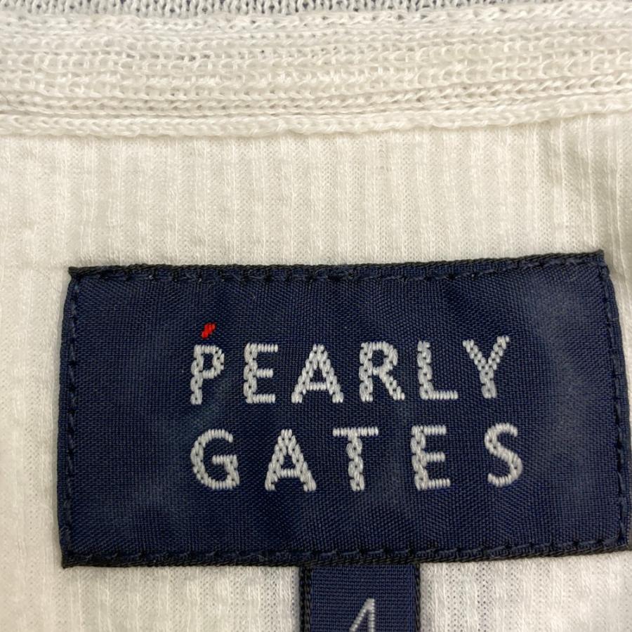 PEARLY GATES（パーリーゲイツ） 半袖ポロシャツ ホワイト系 4 ゴルフ