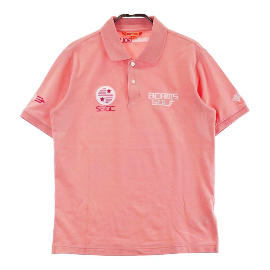 BEAMS GOLF ビームスゴルフ ポロシャツ ウェア 半袖 S ピンク BEAMS GOLF（ビームス ゴルフ） 半袖ポロシャツ ピンク系 S ゴルフ