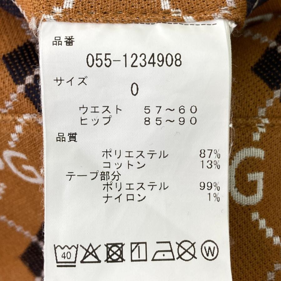 PEARLY GATES パーリーゲイツ 055-1234908 ジャガード スカート 総柄 ベージュ系 0 ゴルフウェア レディースの画像