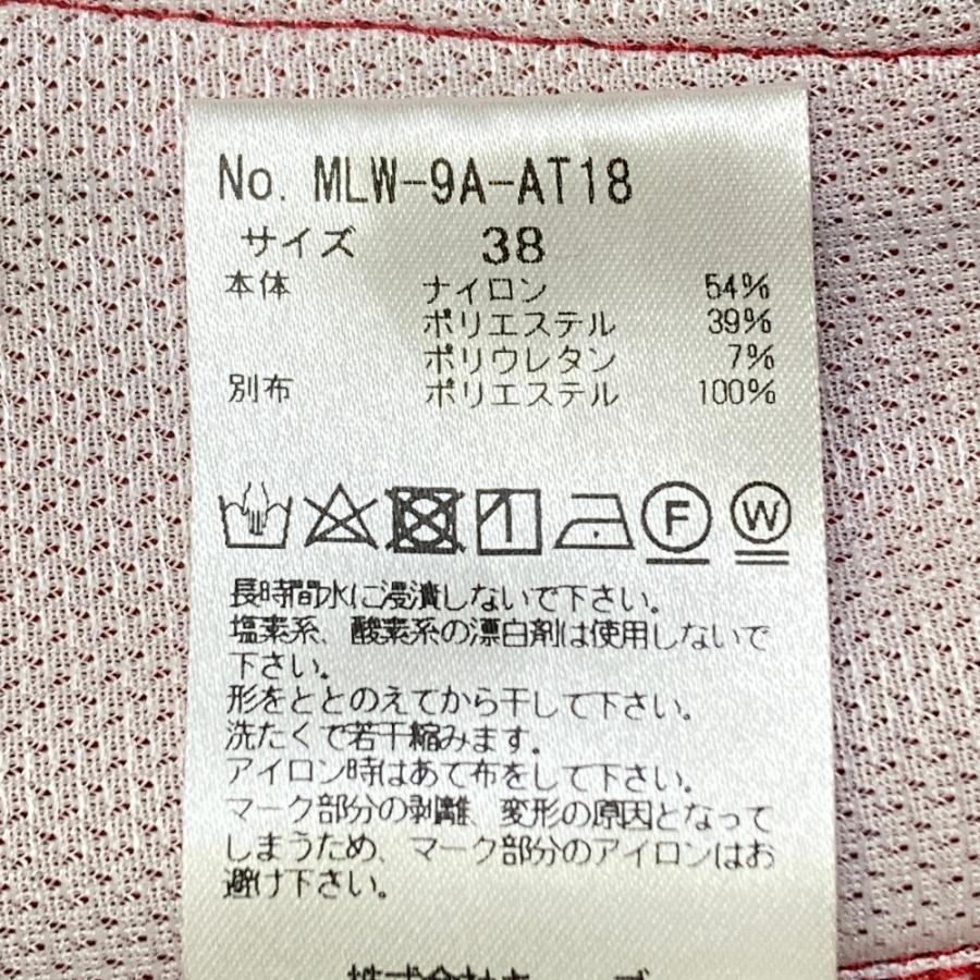 MARK\u0026LONA マークアンドロナ  スウェット ストレッチパンツ ジャガード 総柄 レッド系 38 ゴルフウェア レディースの画像