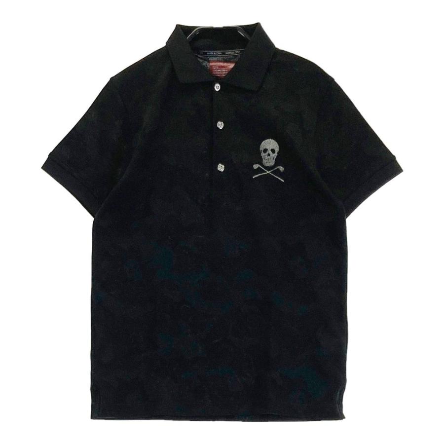 【GOLFウェア】MARK&LONA ポロシャツ カモフラ スカル 半袖 総柄 GOLFウェア】MARK&LONA ポロシャツ カモフラ スカル 半袖 総柄