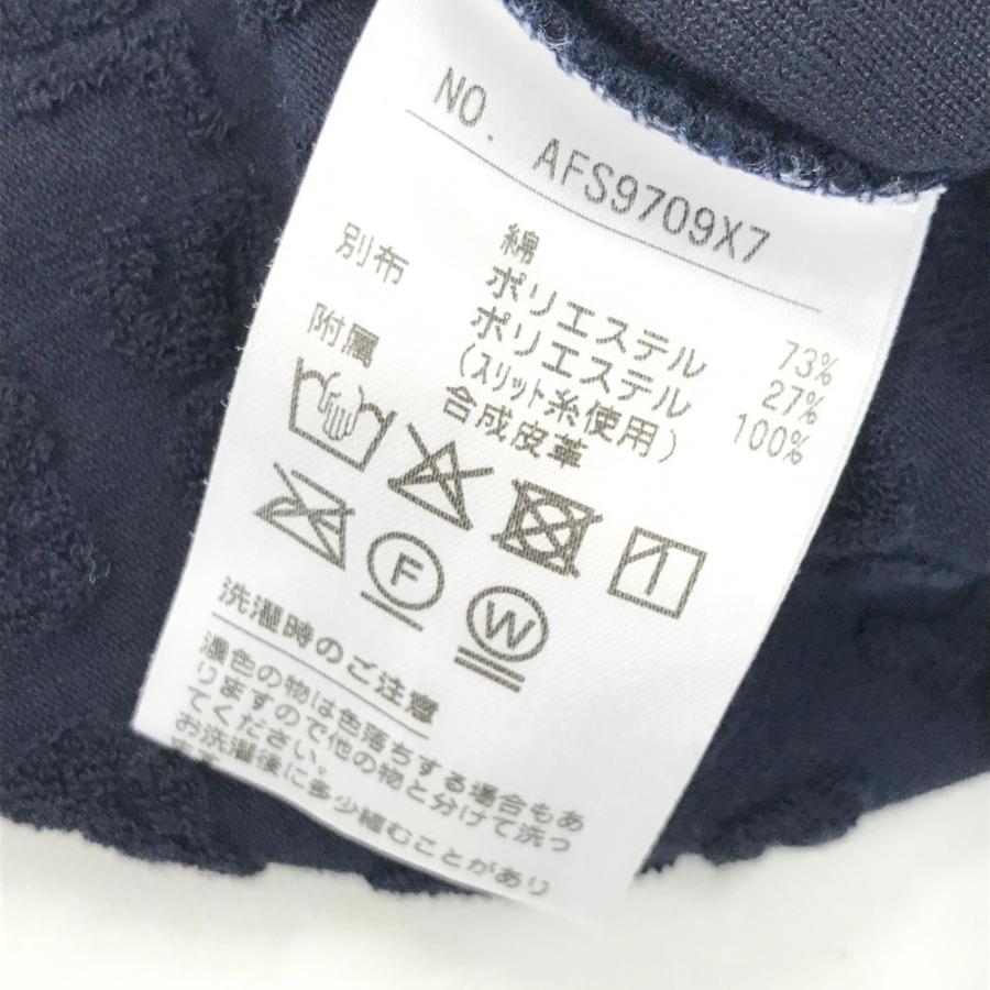 and per se（アンパスィ） 半袖ポロシャツ ワッペン ネイビー系 M