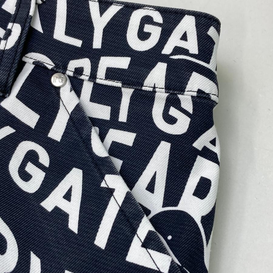 PEARLY GATES（パーリーゲイツ） ストレッチスカート 総柄 ネイビー系