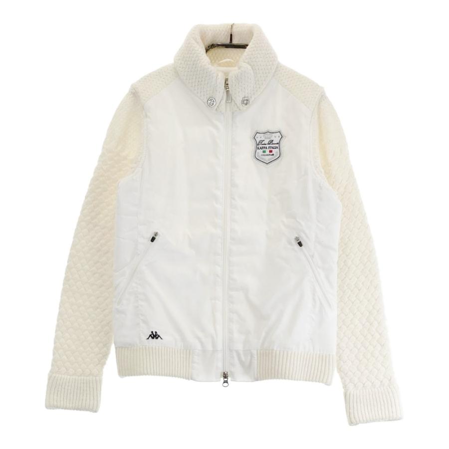 KAPPA GOLF カッパゴルフ ニット切替中綿ジップジャケット ホワイト系  