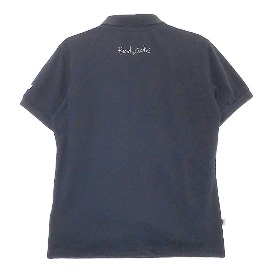 PEARLY GATES パーリーゲイツ 30周年 半袖ポロシャツ ネイビー系