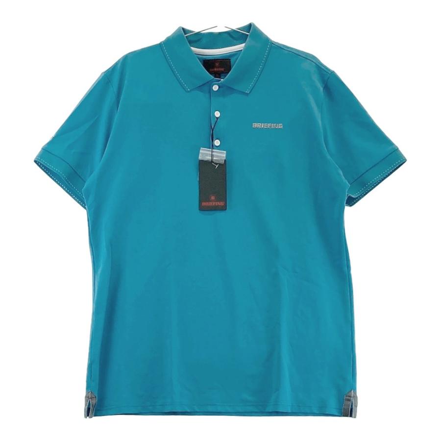 新品】BRIEFING GOLF ブリーフィング 半袖ポロシャツ ブルー系 XL  
