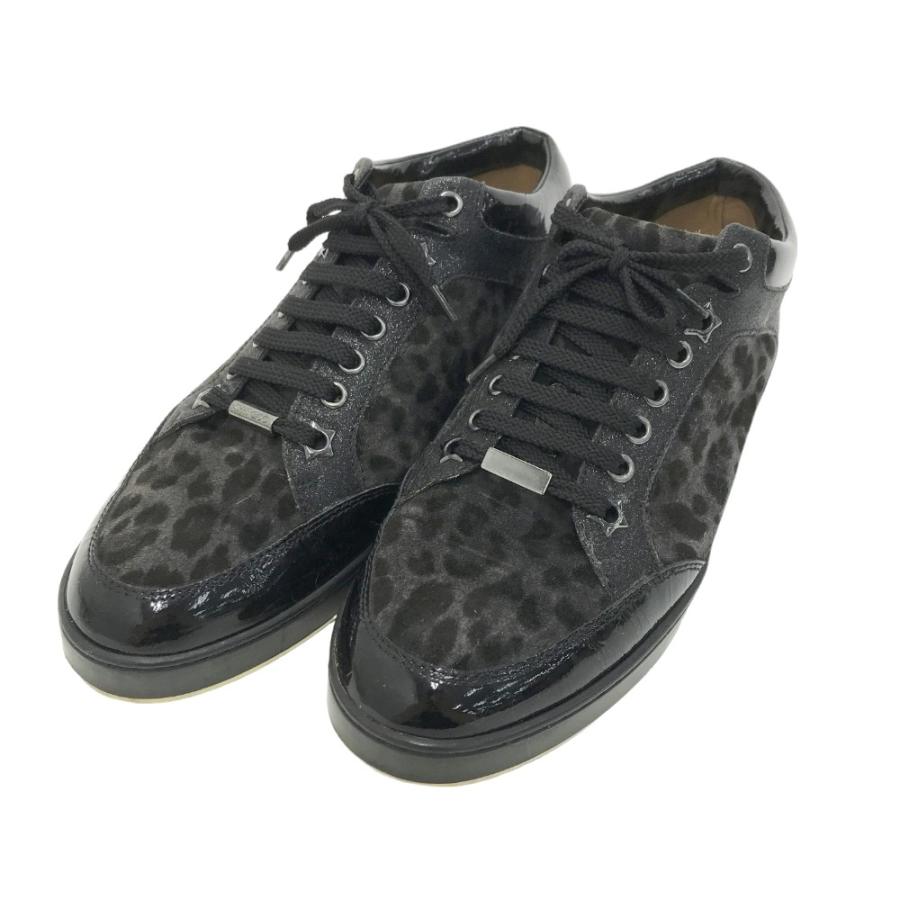 JIMMY CHOO ブラック スニーカー37 24.0 ジミーチュウ