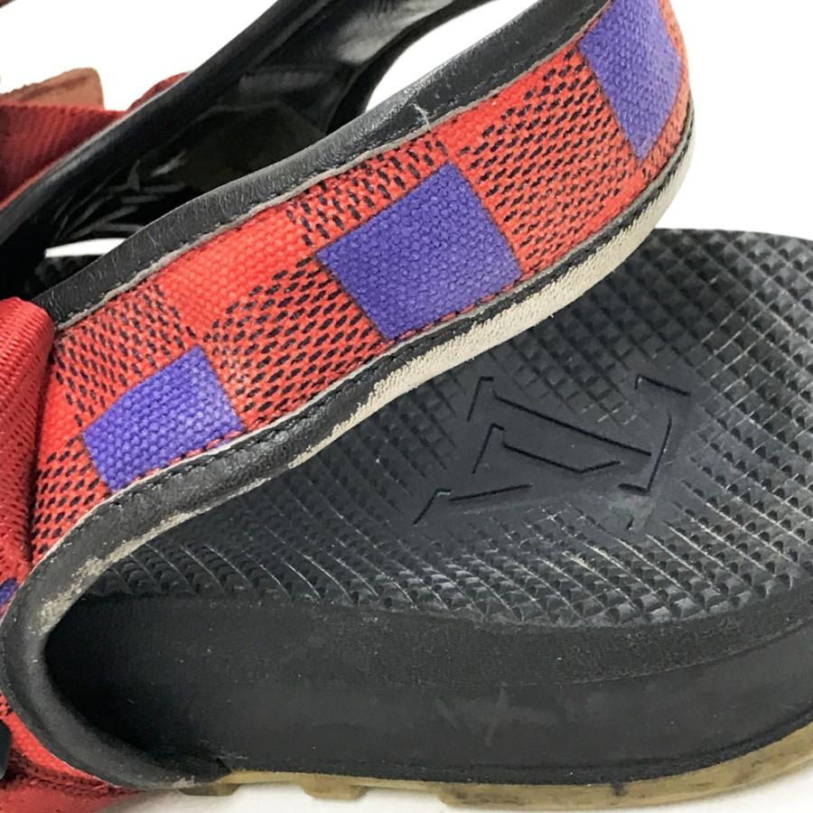 Louis Vuitton チェック柄 トングサンダル　ダミエ LOUIS VUITTON チェック柄トングサンダル ダミエ ルイ・ヴィトン