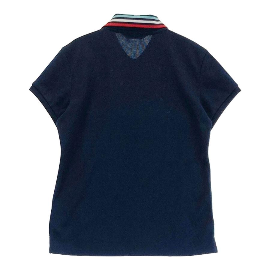 and per se（アンパスィ） 半袖ポロシャツ ワッペン ネイビー系 M