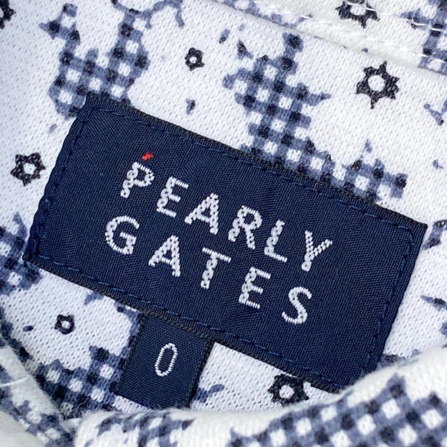 PEARLY GATES（パーリーゲイツ） 長袖ポロシャツ ボタンダウン 花柄