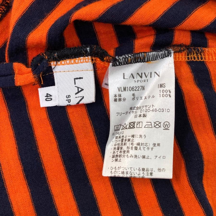 新品ランバンスポール40ゴルフ　オレンジハイネック LANVIN SPORT（ランバンスポール） ランバン スポール ハイネック 長袖