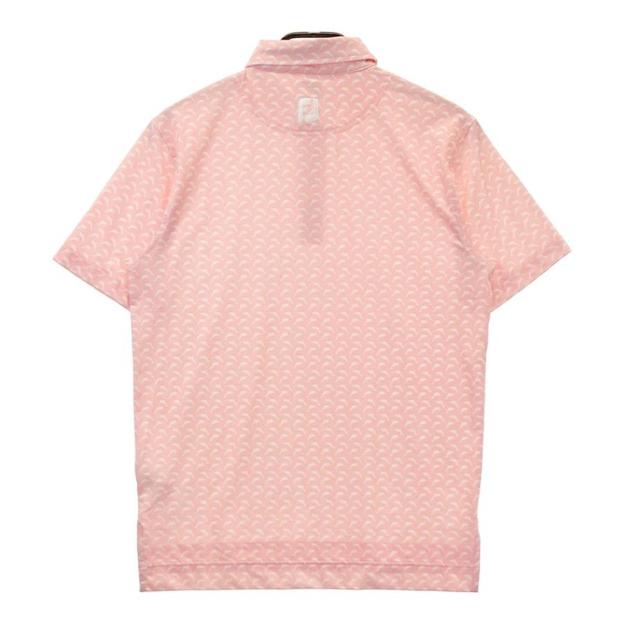 FootJoy（フットジョイ） 半袖ポロシャツ イルカ総柄 ピンク系 M 