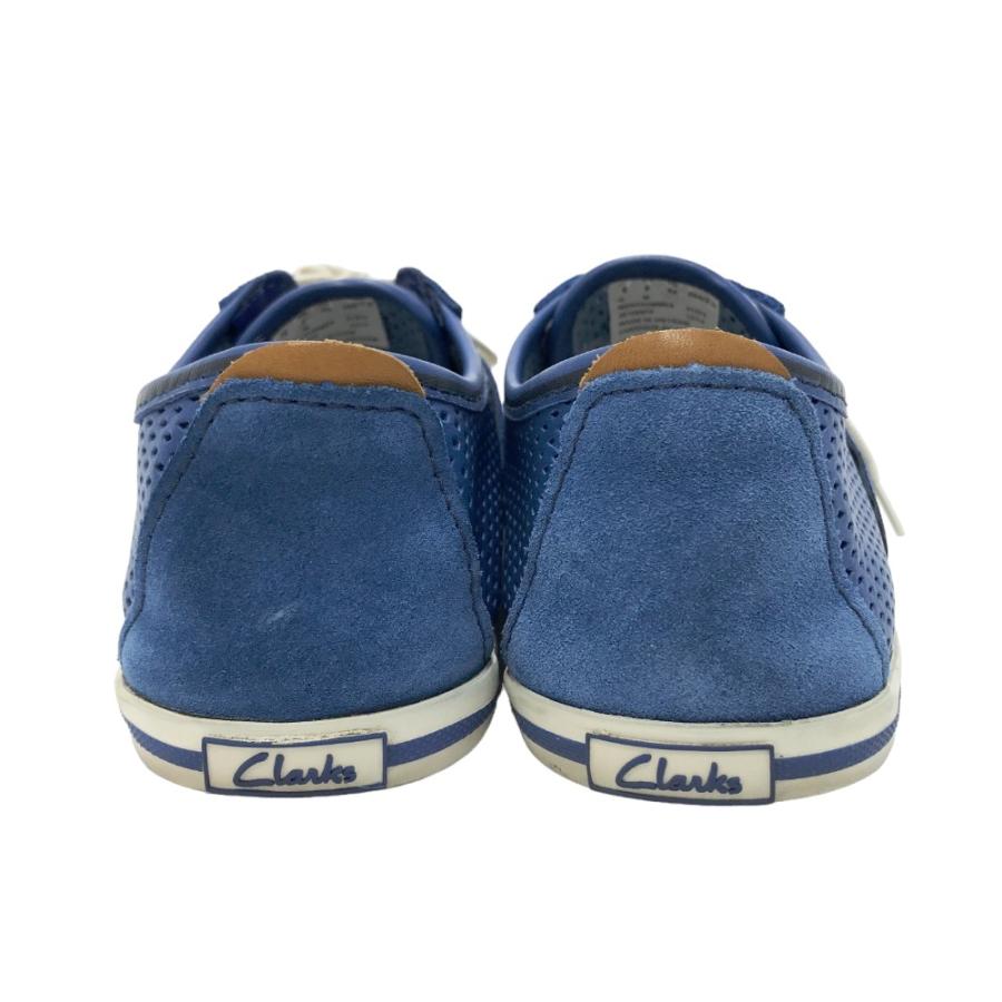 Clarks（クラークス） メッシュ スニーカー ブルー系 UK8 メンズ 