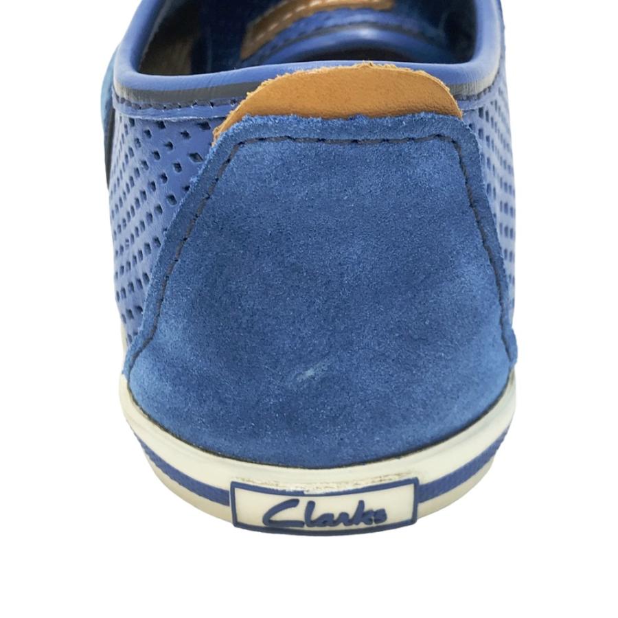 Clarks（クラークス） メッシュ スニーカー ブルー系 UK8 メンズ 