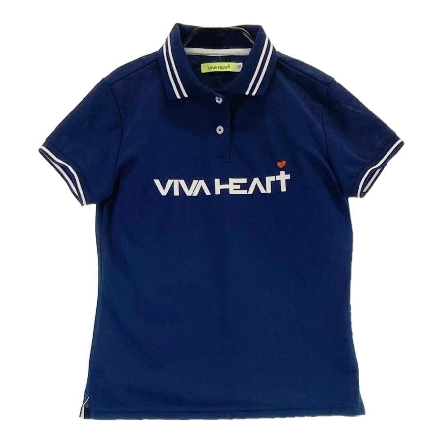 VIVA HEART（ビバハート） 半袖ポロシャツ ネイビー系 40 ゴルフウェア 