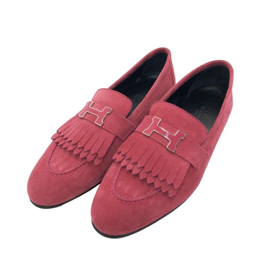 ヘルメス（サントリー） HERMES エルメス ロワイヤル モカシン ピンク