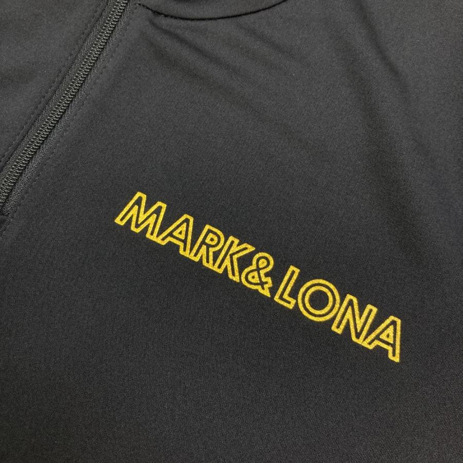 MARK&LONA マークアンドロナハーフジップ ハイネックメンズロゴ