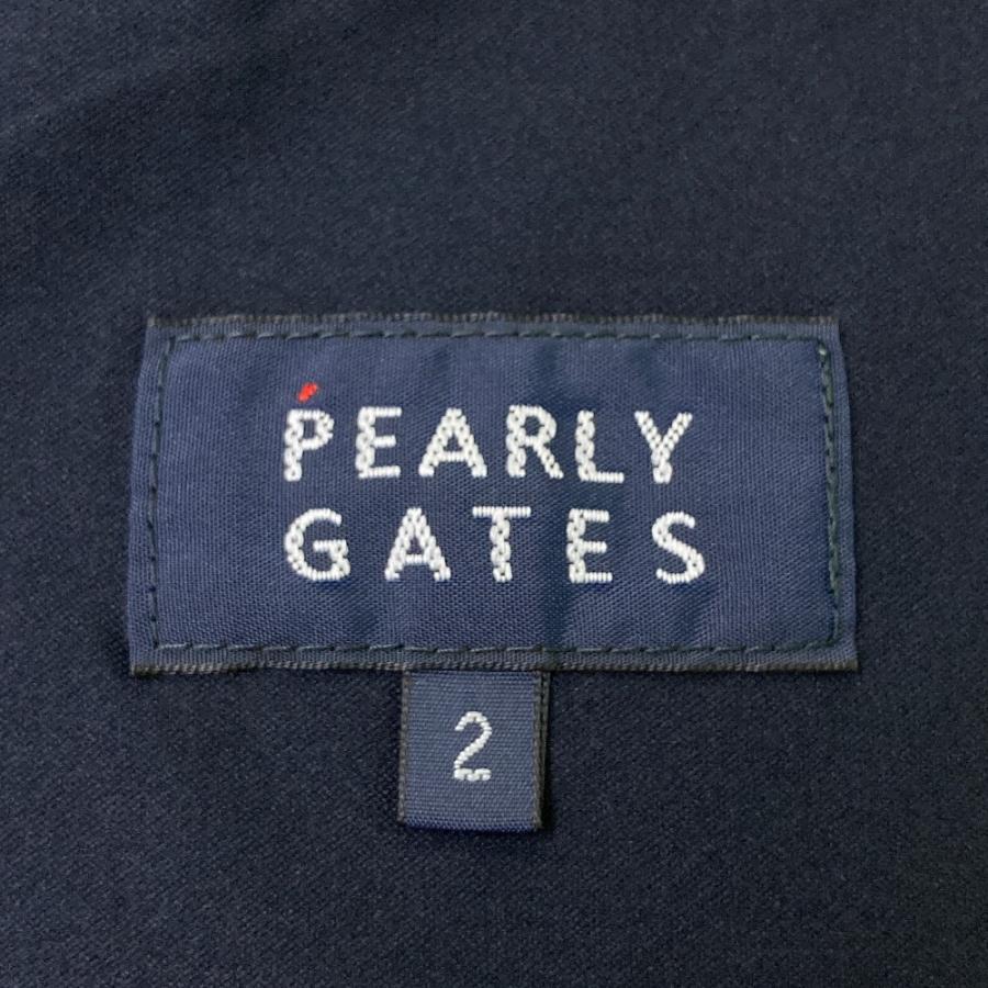 PEARLY GATES パーリーゲイツ  プリーツ切替 スカート  ネイビー系 2 ゴルフウェア レディースの画像