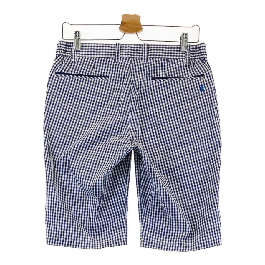 サイズ：79-83 MUNSING WEAR マンシングウェア  ハーフパンツ チェック柄 ネイビー系 [240101441904] ゴルフウェア メンズ ストスト Munsingwear MUNSING WEAR マンシングウェア ハーフパンツ