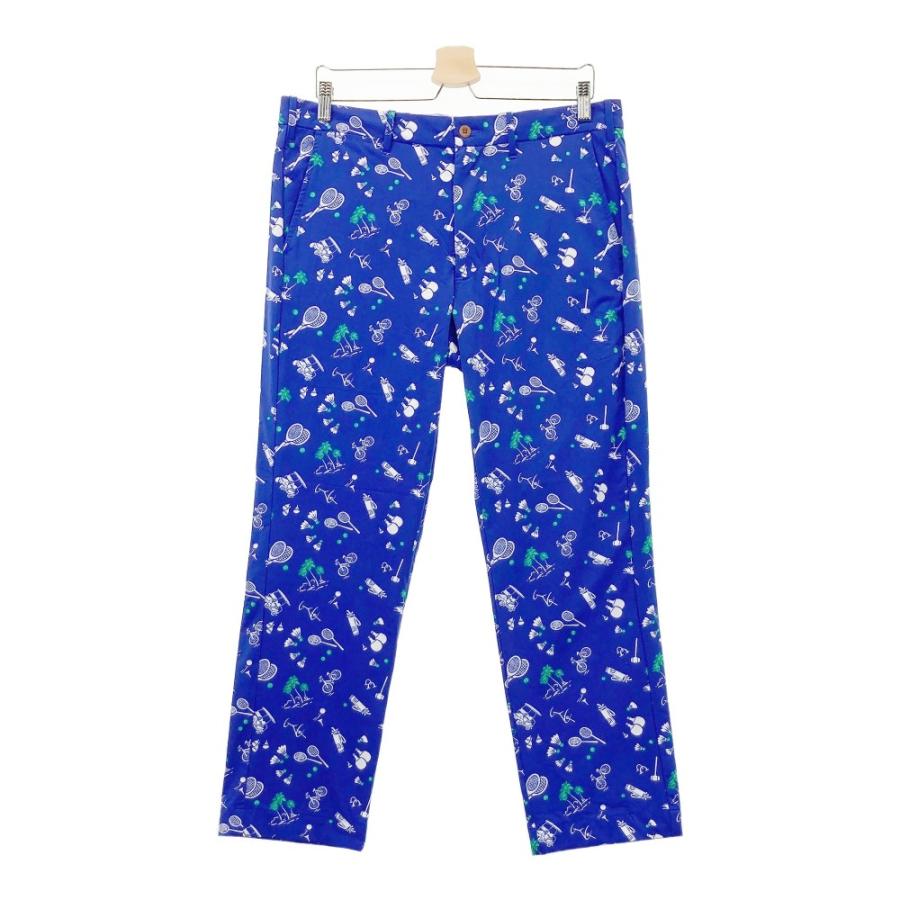 サイズ：34/32 RLX ラルフローレン  ストレッチパンツ 総柄 ブルー系 [240101432876] ゴルフウェア メンズ ストスト POLO GOLF POLOGOLF ラルフローレン ポロゴルフ ストレッチ