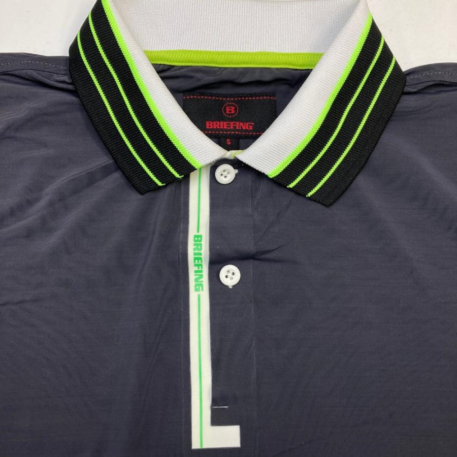 BRIEFING GOLF ブリーフィング  半袖ポロシャツ  グレー系 S ゴルフウェア メンズの画像