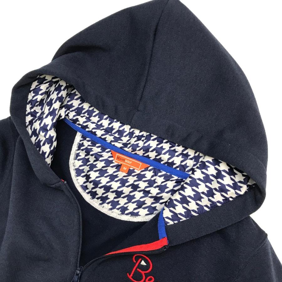 BEAMS GOLF ビームスゴルフ スウェット ジップパーカー ネイビー系 M