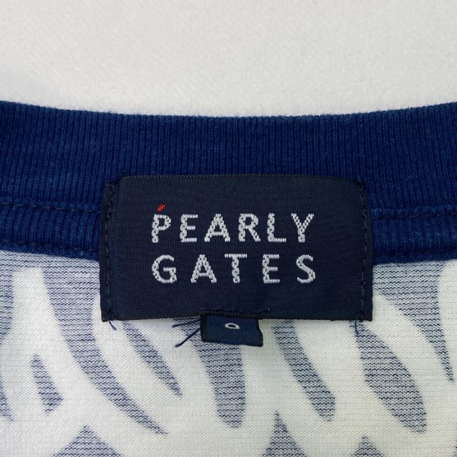 PEARLY GATES（パーリーゲイツ） 半袖ワンピース ロゴ総柄 ネイビー系
