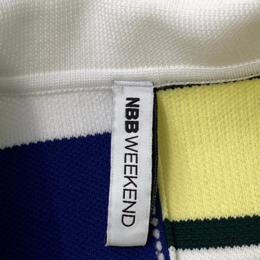 NNB WEEKEND エヌビービーウィークエンド ボーダー ポロシャツ 美品 NBB WEEKEND エヌビービーウィークエンド 2023年 半袖ポロシャツ