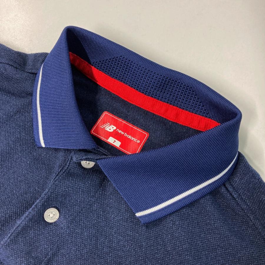 新品ニューバランス ポロシャツ ゴルフ　ブルーメンズ　7サイズ New Balance Golf 【30％OFFセール】ポロシャツ メンズ
