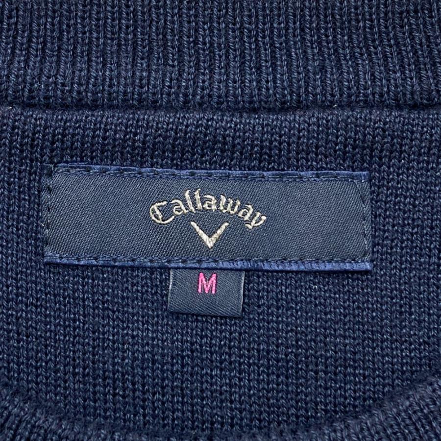 キャロウェイＣ23119201ニットベスト　ネイビー 　Ｍサイズ キャロウェイC23119201ニットベスト ネイビー Mサイズ