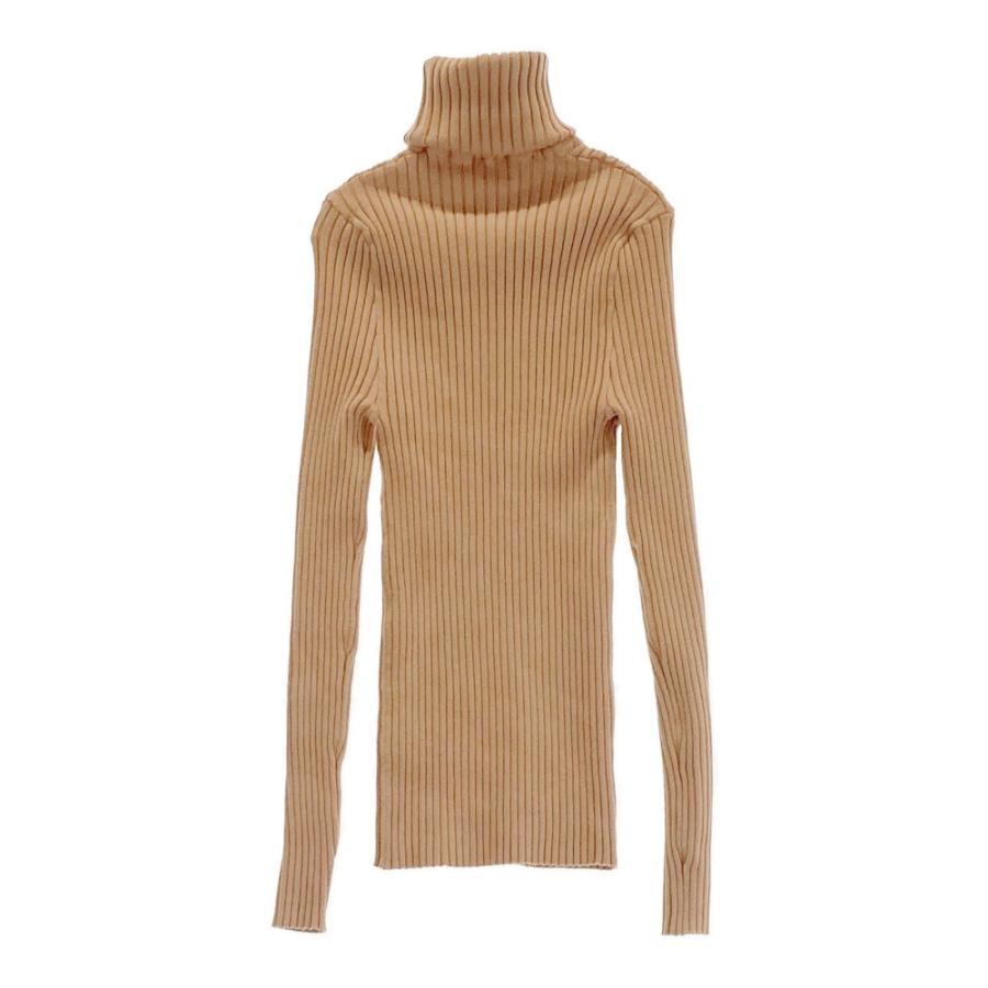 giugiu ジュウジュウ タートルネックニット ベージュ系 S レディース  