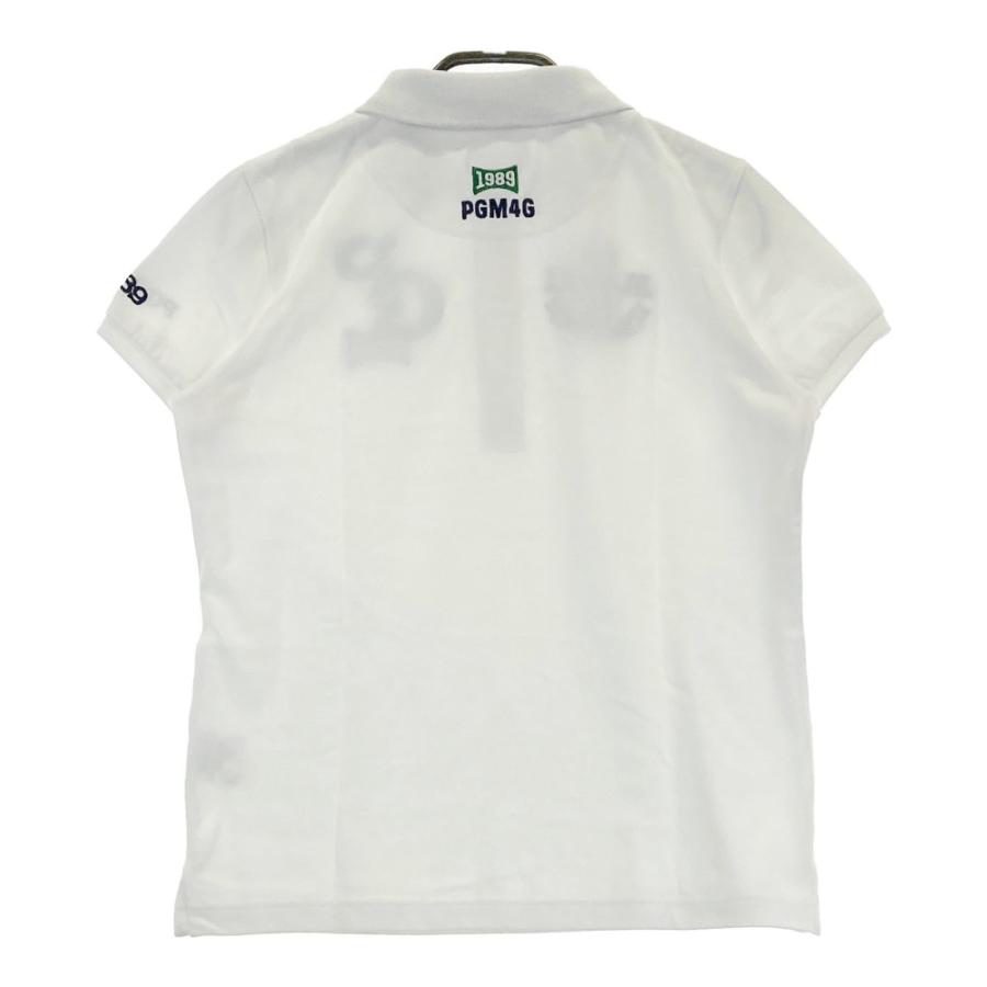 PEARLY GATES ポロシャツ 総柄 刺繍 ホワイト パーリーゲーツ 刺繍ポロシャツ ホワイト