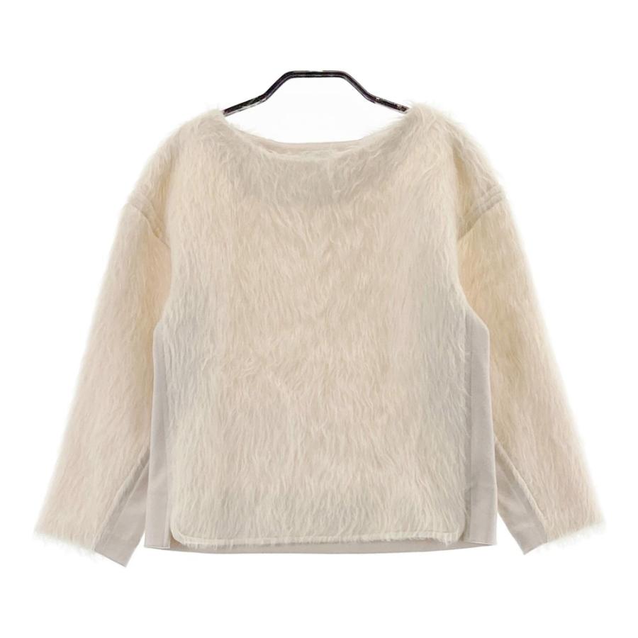LEMAIRE ルメール 切替シャギーニット ホワイト系 XS レディース  