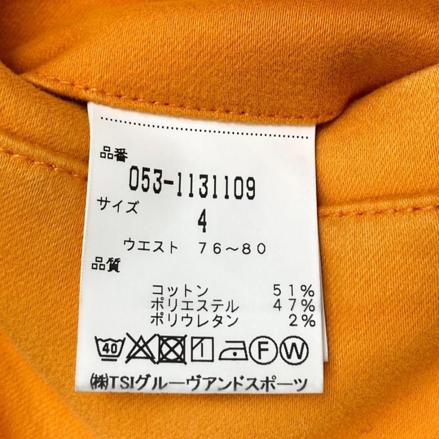 パーリーゲイツオレンジパンツサイズ4 PEARLY GATES パーリーゲイツ ストレッチパンツ オレンジ系 4