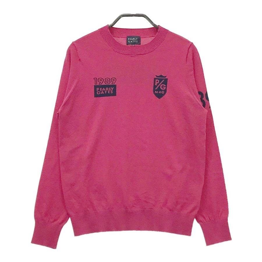 パーリーゲイツ PEARLYGATES プルオーバー セーター ピンク サイズ0 PEARLY GATES パーリーゲイツ ニットセーター ピンク系 0 ゴルフ