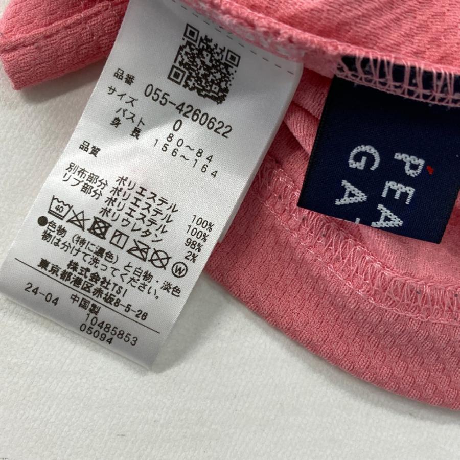 PEARLY GATES パーリーゲイツ 2024年モデル メッシュ レイヤー 襟付き Tシャツ  ピンク系 0 ゴルフウェア レディース_4