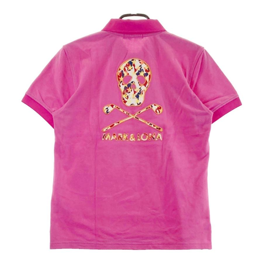 美品 MARK & LONA マークアンドロナ ポロシャツ ピンク L MARK&LONA 【超美品】マークアンドロナ 半袖ポロシャツ ピンク