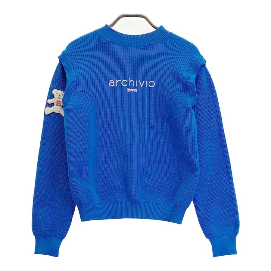 ARCHIVIO アルチビオ 2023年モデル 2WAY ニットセーター ブルー系 38  