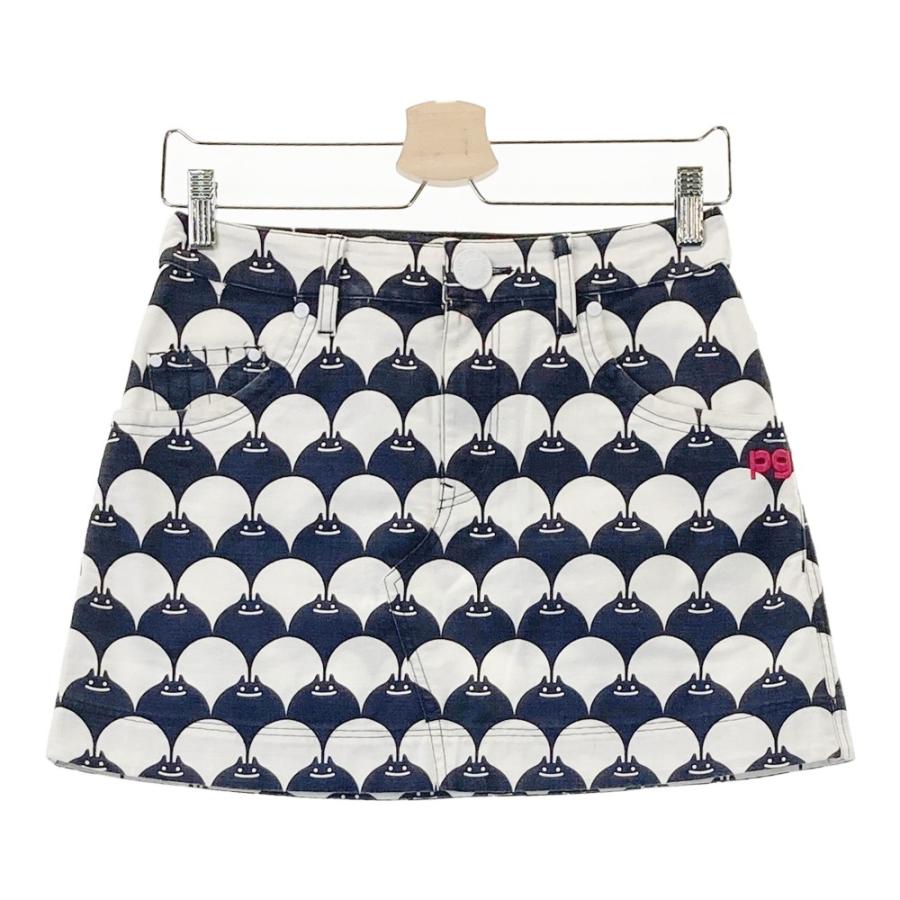 132 パーリーゲイツ ストレッチダンボールスカート イエロー サイズ1 M