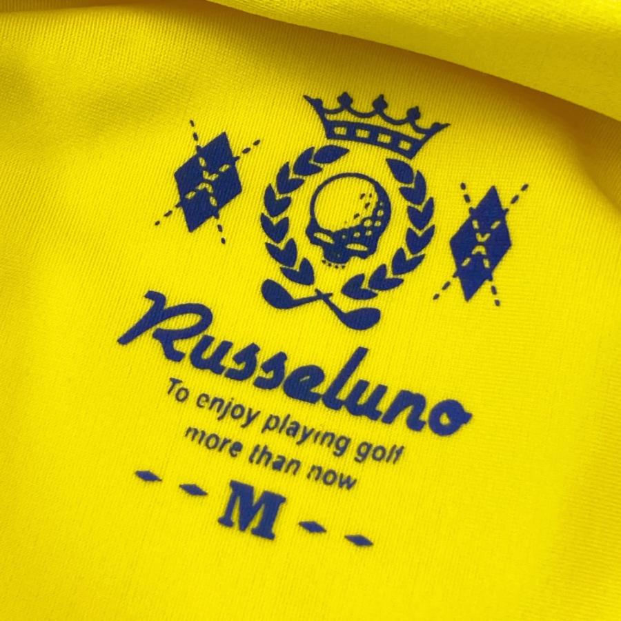 Russeluno（ラッセルノ） ハイネック長袖 Tシャツ イエロー系 M ゴルフ
